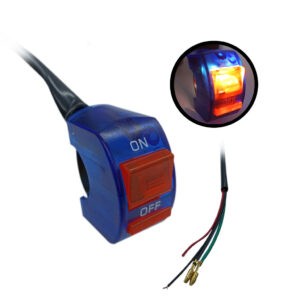 SWITCH DE LUCES P/MOTO CD-18003 C/LUZ AZUL