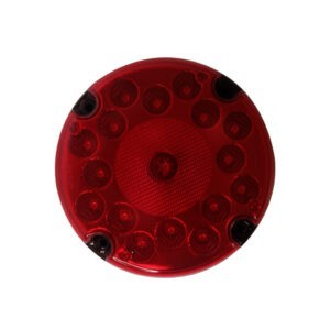 LAMPARA P/BUS LED REDONDA ROJA MULTIVOLT