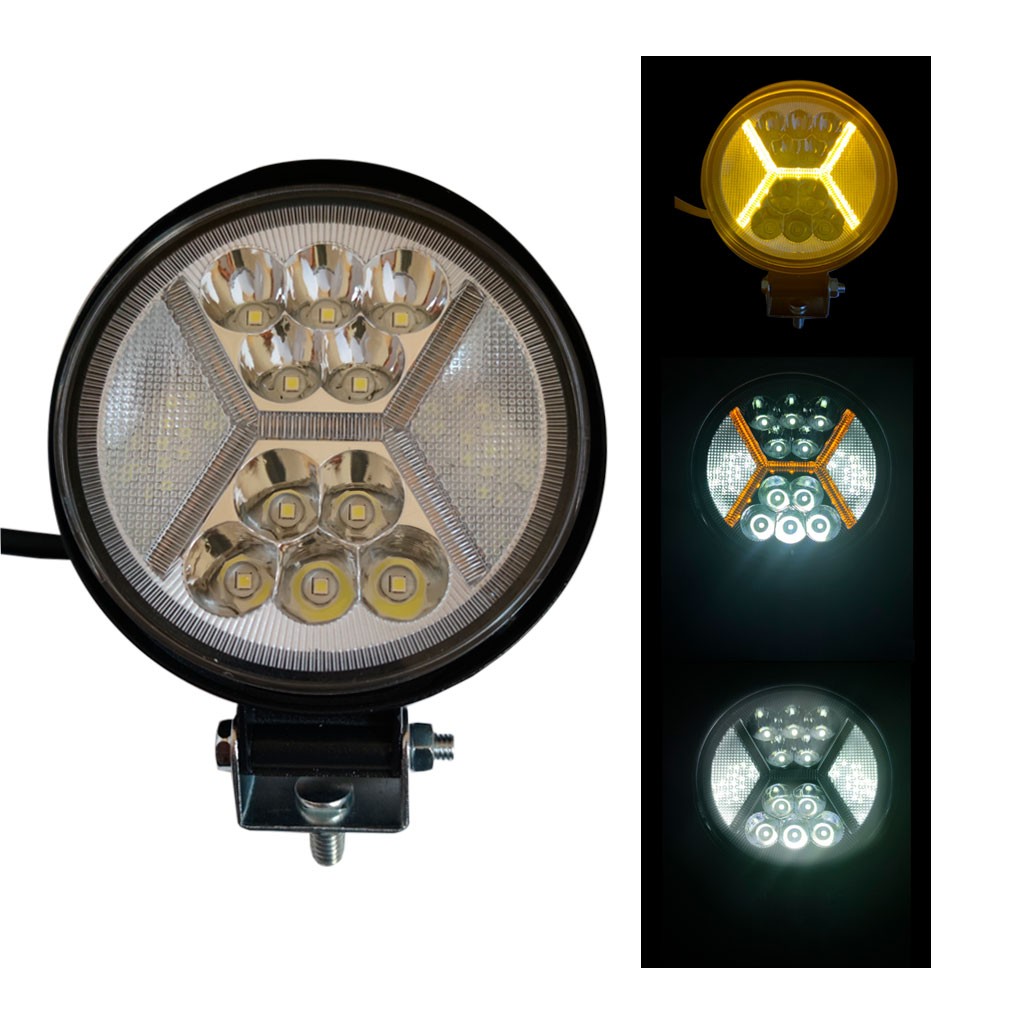 NEBLINERA LED REDONDA FUNCIONES BLANCO Y AMARILLO 11CM