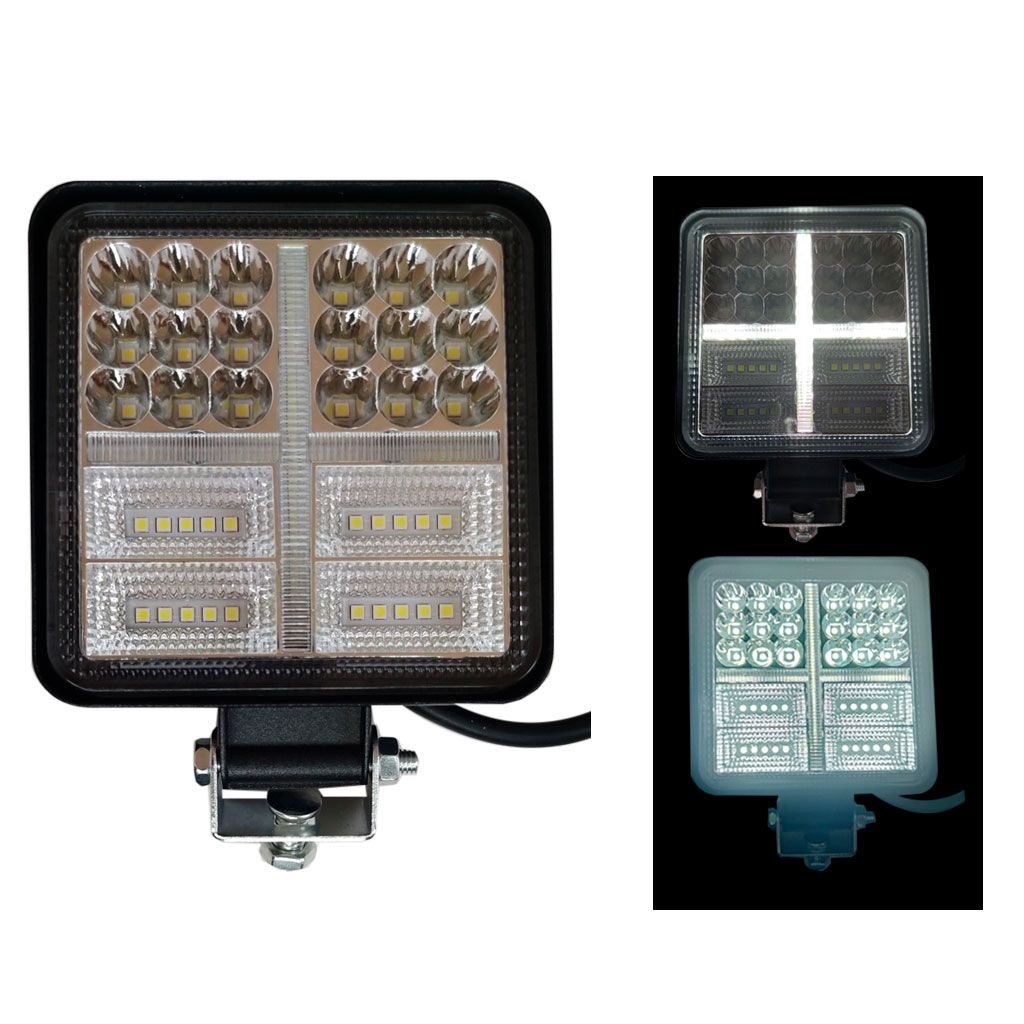 NEBLINERA 38 LED CAUDRADA FUNCIONES BLANCO 10CM