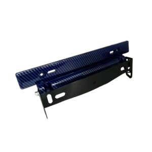 PORTA PLACA  AJUSTABE  CARBON AZUL OSCURO