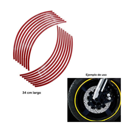 Calcomanía para aro de moto