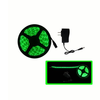 CINTA LED 2528 VERDE 5 MTS C/ADAPTADOR 110V