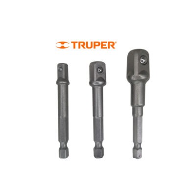 SOCKETS  ADAPTADORES 3 PCS LARGO 2 3/4