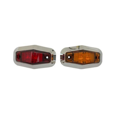 LAMPARA LUZ PILOTO 2 LED AMBAR BD0074 8X4.5CM
