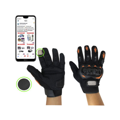 GUANTES P/MOTORISTA TOUCH SC-05 M L XL ANARANJADO