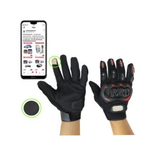 GUANTES P/MOTORISTA TOUCH SC-05 M L XL ROJO