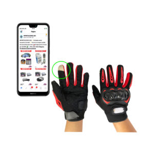 GUANTES P/MOTORISTA TOUCH SC-06 M/L/XL ROJO