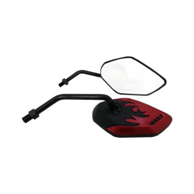 RETROVISOR P/MOTO LLAMAS ROJO 5766-10 PLASTICO