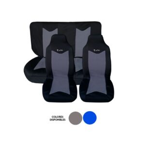 FUNDAS P/ASIENTO TURBO HIGH CORRIDO AZUL