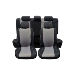 FUNDAS P/ASIENTO 16-6120-N-G NEGRO GRIS 9 PCS