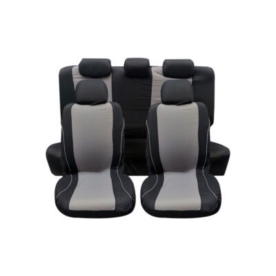 FUNDAS P/ASIENTO 16-6120-N-G NEGRO GRIS 9 PCS