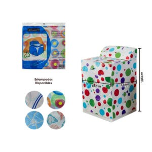 FUNDA PARA LAVADORA ESTAMPADA 66X73X104CM VINYL