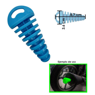 Tapón para escape de moto