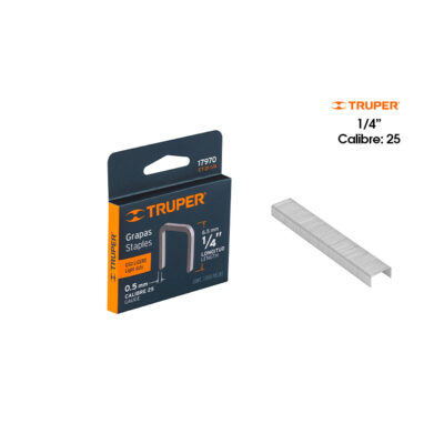 Grapas para engrapadora de pared Truper