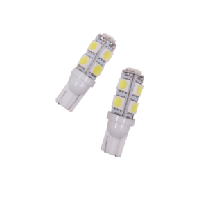 BOMBILLO 9 LED 2 PCS T10 5050-T10B  WHITE