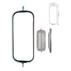 RETROVISOR CROMADO P/CAMION ABOMBADO