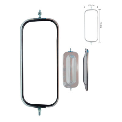 RETROVISOR CROMADO P/CAMION ABOMBADO