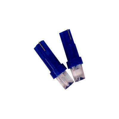BOMBILLO T5 DOS PIEZAS BLUE 1 LED CONCAVO