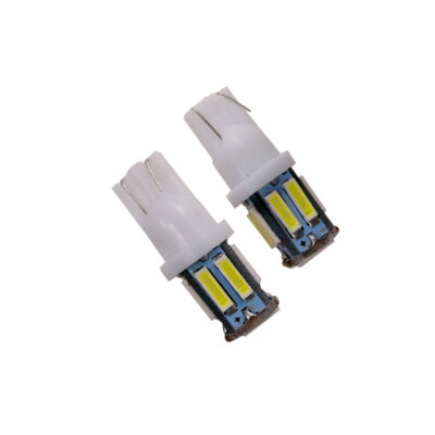 BOMBILLO 10 LED BLANCO 2 PCS 7020-T10