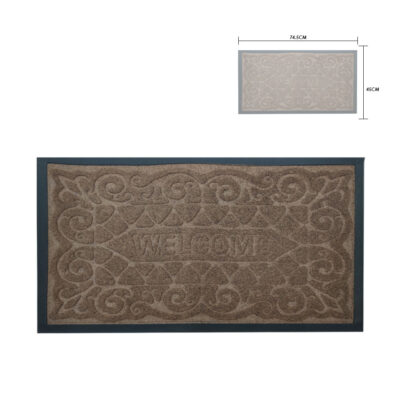 ALFOMBRA DE CASA  45X74.5CM 169-5 N/CAF/GRIS/AZ