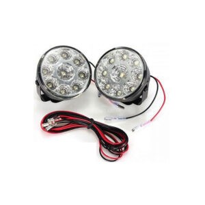 LAMPARA 9 LED P/CARRO REDONDA  2 PCS 109 67MM