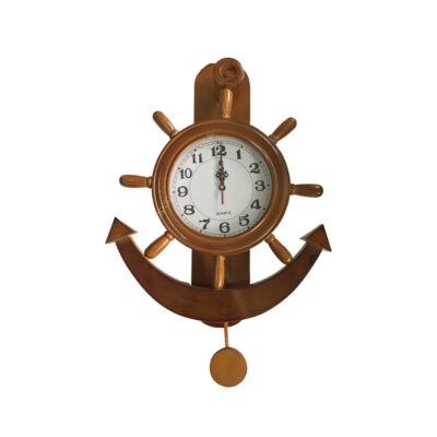 RELOJ DE PARED 55CMS 890-2 ANCLA MADERA CLARA