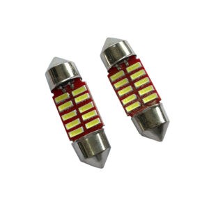 BOMBILLO LED 31MM 10 LED BLANCA 12V 4014