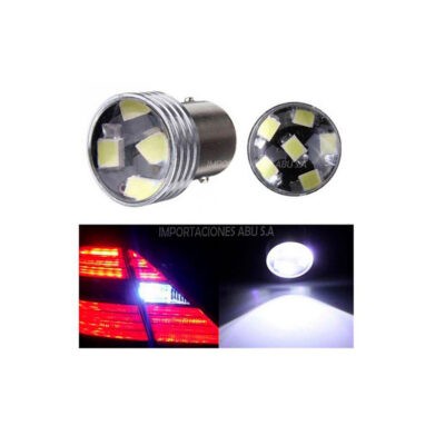 BOMBILLO LED FLASH-FIJO 1157 2 PUNTOS 2835-6TS WH