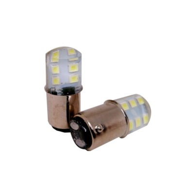 BOMBILLO LED GEL 2 PUNTOS 2835-1157B BLANCO C/FLASHER