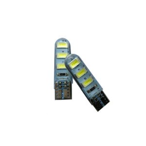 BOMBILLO 6 LED 2 PCS T10  5730-T10B BLANCO FLASH