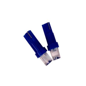 BOMBILLO T5 DOS PCS BLUE 1 LED CONCAVO