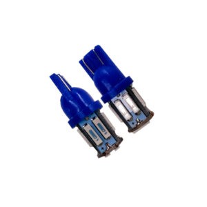 BOMBILLO 10 LED AZUL 2 PCS 7020-T10