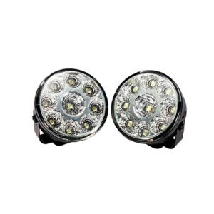 LAMPARA 9 LED P/CARRO REDONDA  2 PCS 976-23 67MM