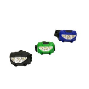 LAMPARA DE MINERO 3 LED NK-H127-1 NE/AZ/VER BAT
