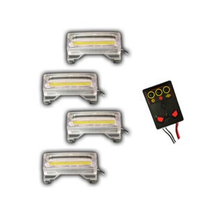 LAMPARA LED BLANCA FLASH 4PCS ZW-COB/357 C/CONTROL