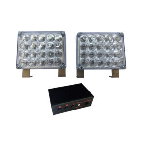 LAMPARA STROBO 2PC 40 LED ROJO/AZUL PSD0018A