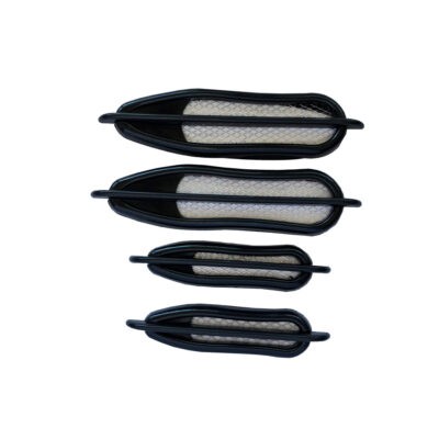VENTANILLA P/AIRE NEGRA 4 PCS  AC-2202