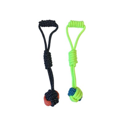 JUGUETE P/MASCOTA BOLA C/AGARRADOR XR03P40