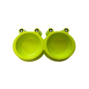 PLATO DOBLE P/MASCOTA  RANA 16X2 CM 576