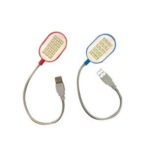 LAMPARA 15 LED USB DXY AZUL/ROJO/NEGRO