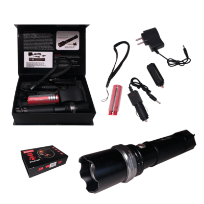 LINTERNA LED RECARGABLE  8009 12-110V FUN 15CM