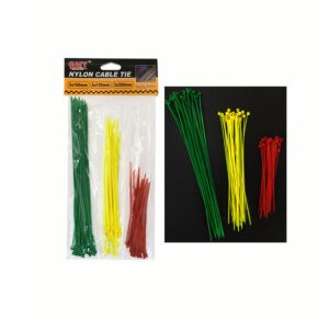 ABRAZADERAS PLASTICAS 75 PCS COLORES 367-6