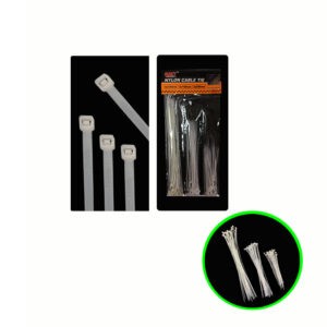 ABRAZADERAS PLASTICAS 75 PCS BLANCAS 367-8