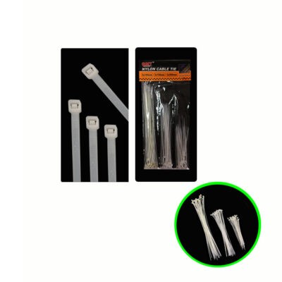 ABRAZADERAS PLASTICAS 75 PCS BLANCAS 367-8