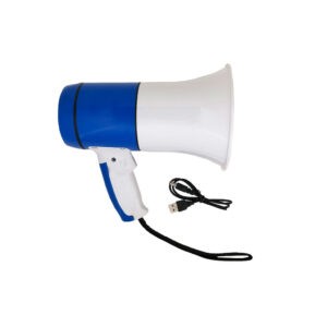 MEGAFONO 15W SIRENA/GRABA/REC/5V/USB MS-16003
