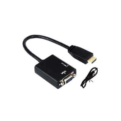 CABLE CONVERTIDOR HDMI-VGA 558-8 AUDIO AUX