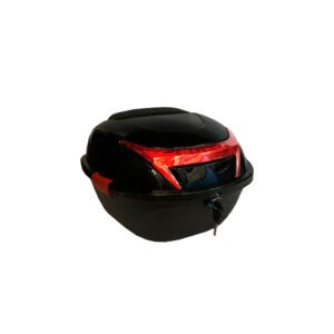 BAUL P/MOTO A18 C/SEGUROS Y RESPALDO NE BRILL