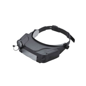 LAMPARA DE CABEZA 3 LUPAS ESPEJO Y LED MG81007-C