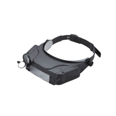 LAMPARA DE CABEZA 3 LUPAS ESPEJO Y LED MG81007-C